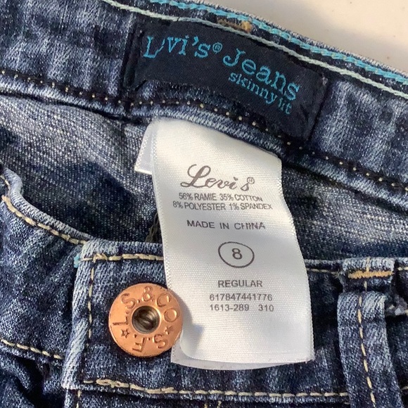 Levi’s Red Tab skinny fit jeans girls 8 great condition - Picture 3 of 8